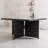 Gretel Rectangular Metal Outdoor Dining Table With Umbrella Hole , 49.2'' in. W 49.2'' in. D