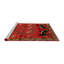 Tapis oriental multicolore tissé à la machine Oriental-826918939