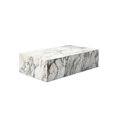 Alazia Genuine Marble Coffee Table - Arabescato