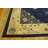 Antique Wool Hand Knotted Pile Blue 1900s Rug