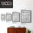 Simple Bathroom Rules Framed Print - Solid Wood-690377565-690377563