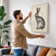 Watchful Hare Botanical - Wrapped Canvas-1885831690-1885831729