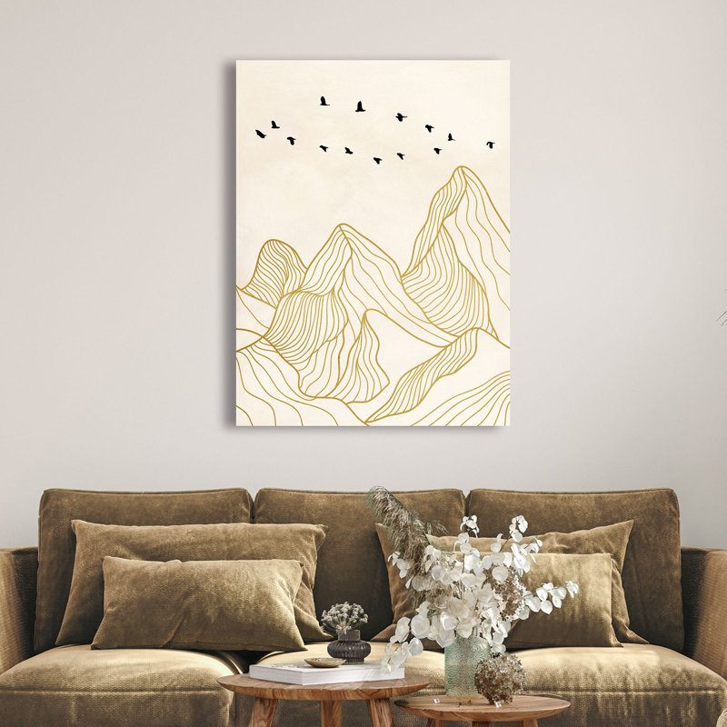 Nordic Sunset On The Mountains II by Sayaka Miko - Wrapped Canvas Print, 70cm H x 50cm W x 4cm D