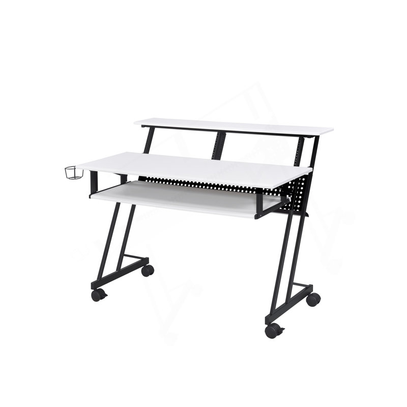 Suitor White  Black Finish Music Recording Studio Desk
