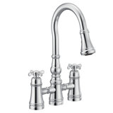 Weymouth Pull Down Touch Double Handle Kitchen Faucet
