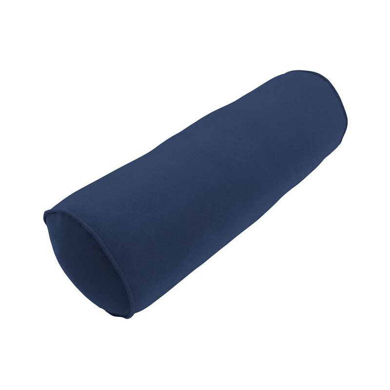 Sunbrella Single Piped Bolster Pillow, Canvas Navy Sunbrella® Canvas