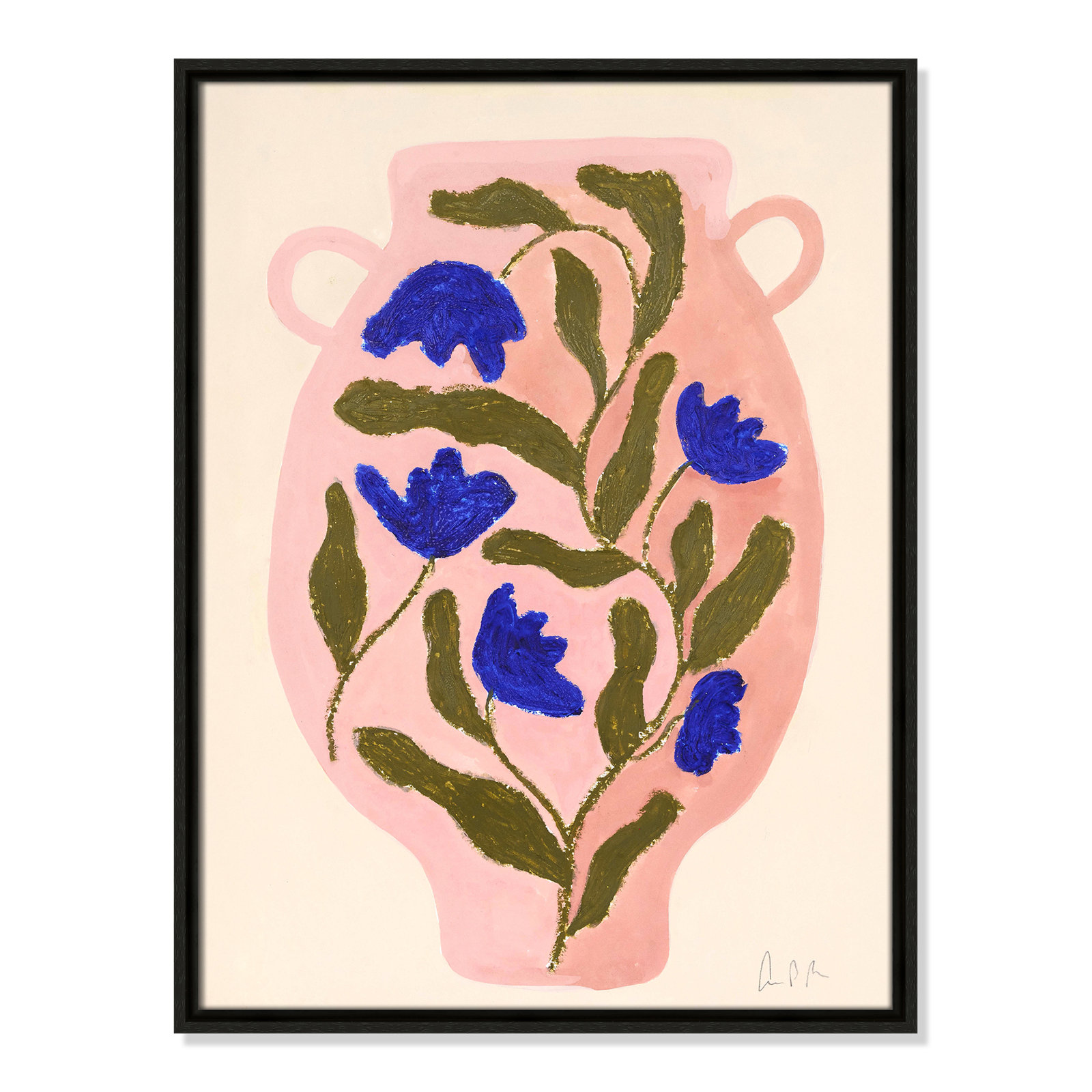 Vase No. 01 Print by Camilla Bergqvist, Espresso, 25.5" H x 19.5" W