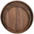 Arooj Round Solid Walnut Serving Tray-1864183481