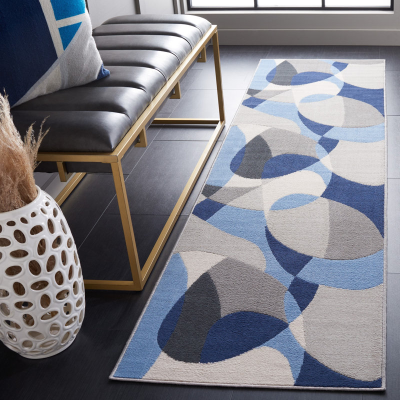 Tapis abstrait Odyssey Performance, Tapis de couloir 2 pi 2 po x 8 pi
