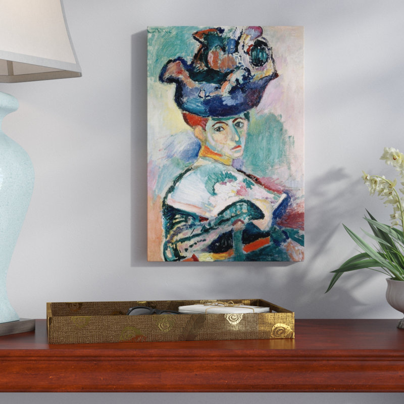 Femme au chapeau (1905) par Henri Matisse, H 40 po x l 26 po x P 1,5 po