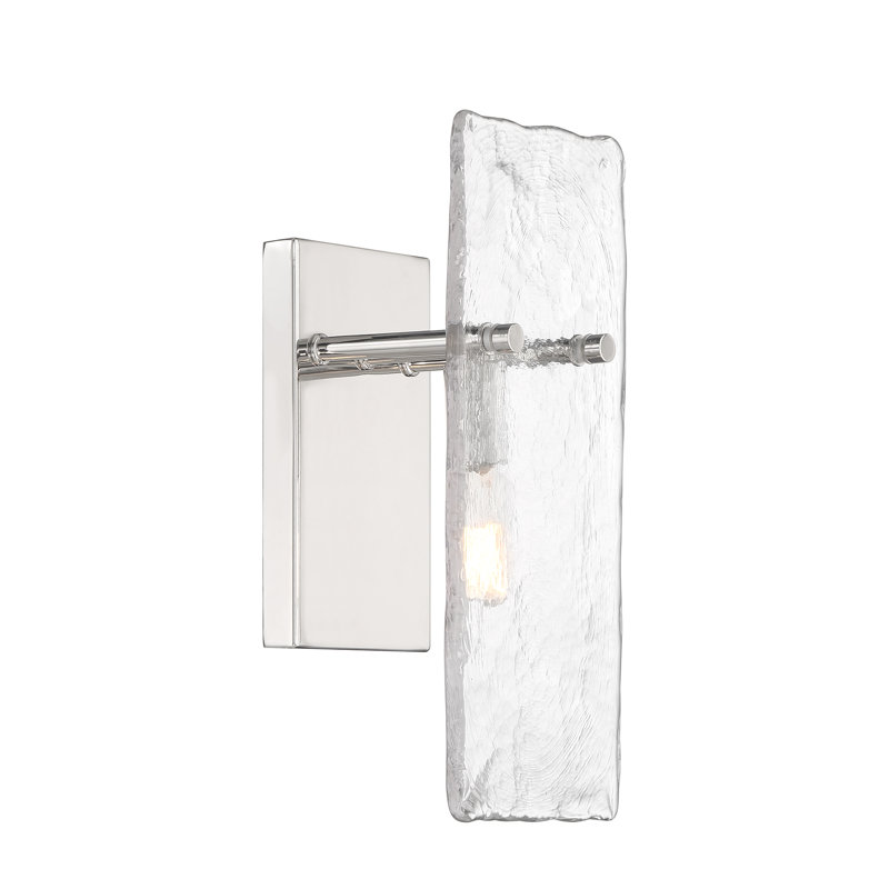 Genry 1-Light Wall Sconce in Chrome, Chrome