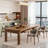 4 - Person Solid Wood Top Four Leg Dining Set-99853010