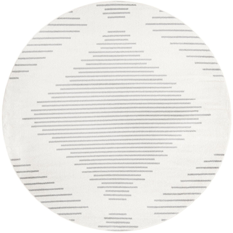 Laidy Striped Indoor Rug, Round 7'10"