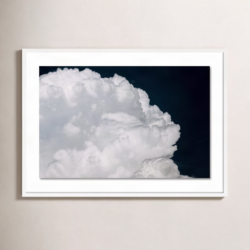 Cumulus Print by Michael Schauer, White, 29" H x 40" W x 2.5" D