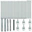 140 cm H x 5000 cm W Steel Border Fencing
