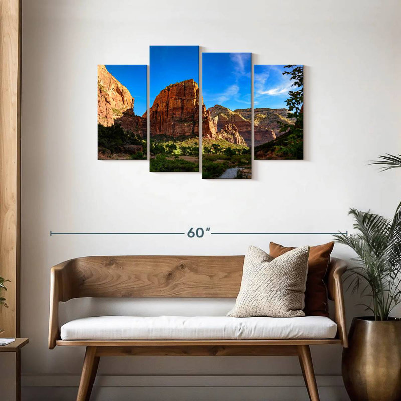 Journée ensoleillée à Angels Landing, H 27 po x l 43 po