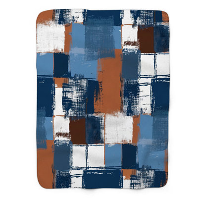 Brown Plaid - 1 Piece Premium Blanket