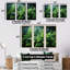 Emerald Green Ferns Forest IV - Plants, ensemble de reproduction d'art mural-107750334-107750333