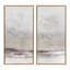 Ensemble de deux toiles encadrées à l'aquarelle