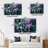 Green Lilac Blooms I - Floral Metal Wall Decor Set