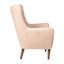 Fauteuil d'appoint à oreilles avec structure et pieds en bois Anniemae-734269775