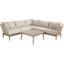 Geraldo Wicker 5 - Person Garden Lounge Set with Cushions