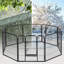 Parc pour chien 8 panneaux pliable en métal pour l'intérieur et l'extérieur-51152438-51152440