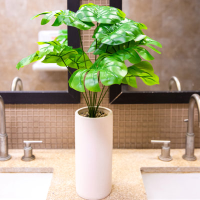 Plante philodendron artificielle 12" en vase