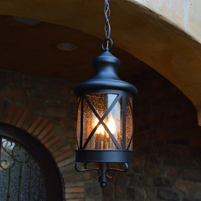 Djokpe 19.75'' Hardwired Outdoor Lantern