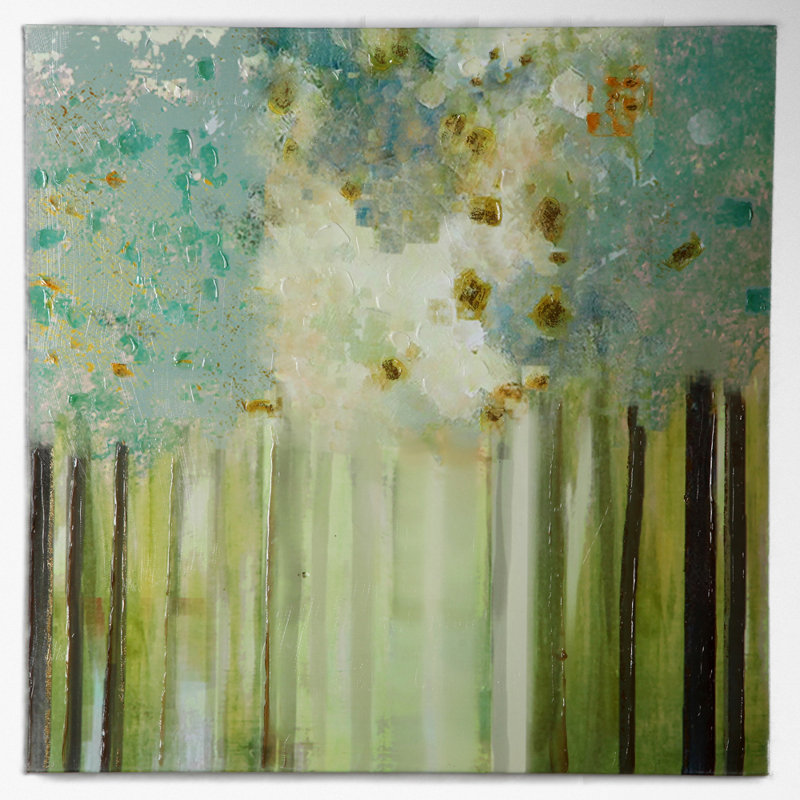 « Lakeside » par Susan Jill, reproduction d’art sur toile, H 16 po x l 16 po x P 1,5 po
