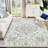 Washable Vintage Area Rug - Non-Slip Low Pile Carpet for Living Room, Bedroom & Dining Room, Water Repellent Design-709829527