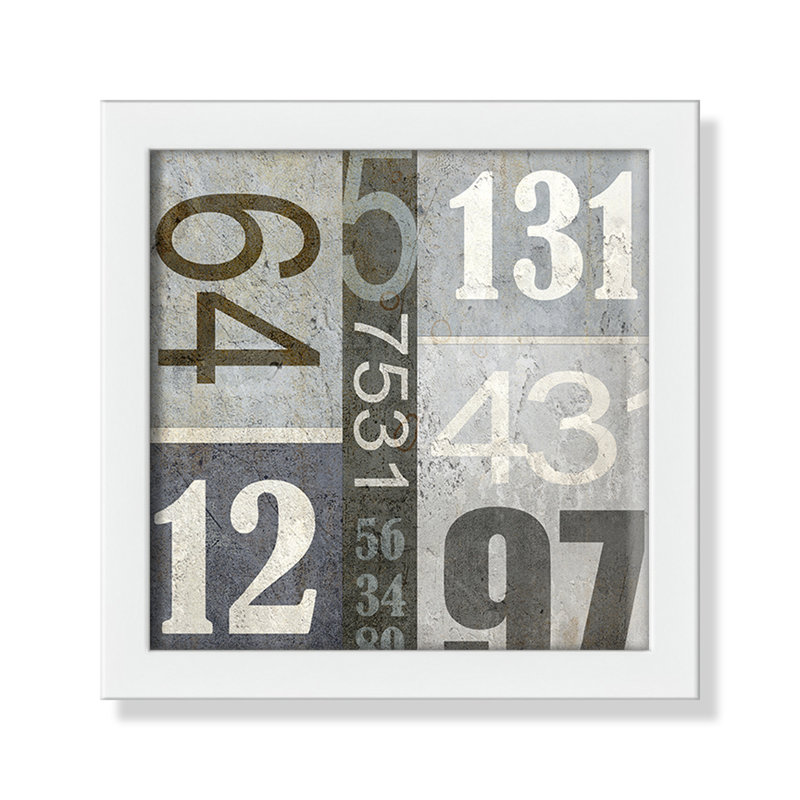 Art numérique encadré, 8" H x 8" W x 1.18" D, Encadré de boîte blanc