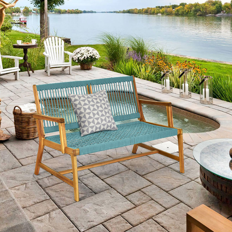 Osawatomie Outdoor Bench, Gray