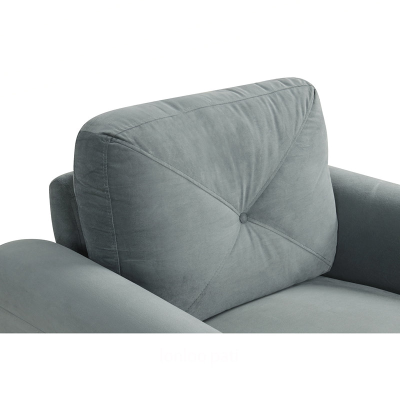 Canapés et canapés modulaires confortables pour le salon, la chambre, le bureau, les petits espaces, Gris clair
