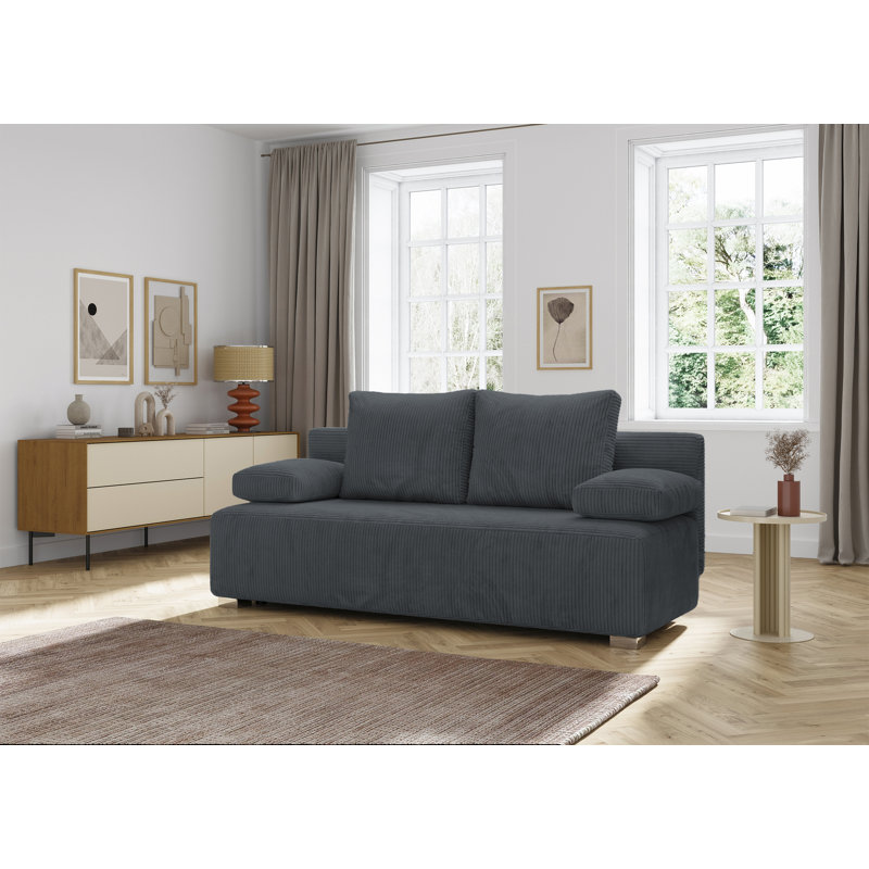 Adriyana 3 Seater Sofa Bed, Light Grey