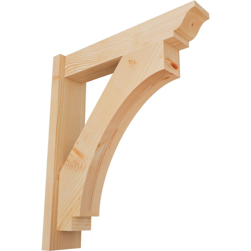 Persienne impériale traditionnelle, Sapin Douglas de 5 1/2 po (lisse), P 24 po x H 28 po