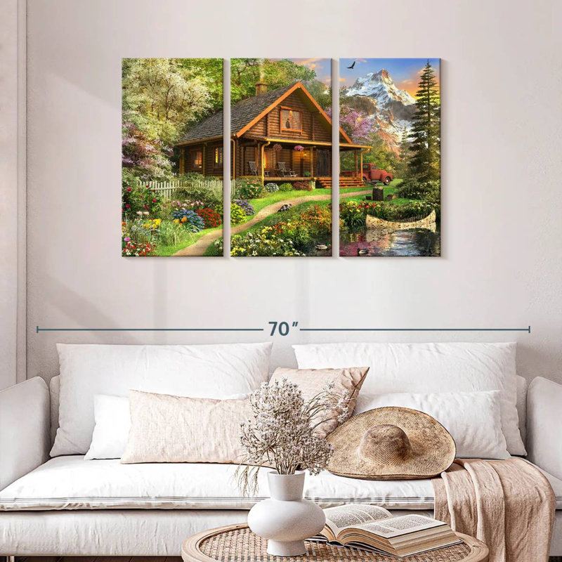 Lilie Log Cabin Home, H 28 po x l 45 po