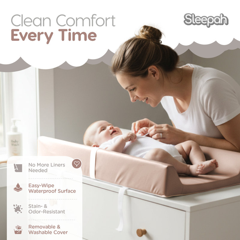 Matelas à langer pour bébé Vegan, Tanné