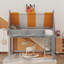 Lit mezzanine double avec auvent, lumières DEL et étagère à livres-199325381-199325383