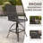 Patio Bar Dining Set With Square Bar Table And Armrest Bar Height Chairs (Set Of 3)-695840426