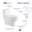Toilette allongée une pièce à hauteur confort Eridanus (siège inclus)-108368023