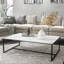 Rochella Rectangular Faux Marble Coffee Table Living Room Furniture