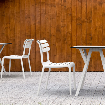 Plastic Outdoor Stacking Dining Side Chair