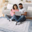 Tapis bleu lavable à bordure bleue, résistant aux taches, adapté aux enfants et aux animaux de compagnie-2102964218