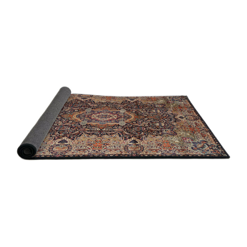 Tapis oriental mauve / vert, Rond 6 pi