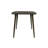 36" Brown Square Solid Wood And Metal Dining Table