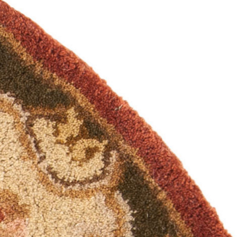 Carnasheeran Hand Tufted Wool Oriental Rug, Round 6'