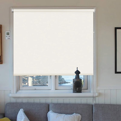 Thermal Blackout Roller Blind - Trimmable Cut to Size - Heavy Duty Metal Tube
