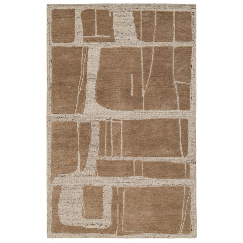 Tapis d'intérieur en laine touffeté à la main Dusk, 2 pi x 3 pi