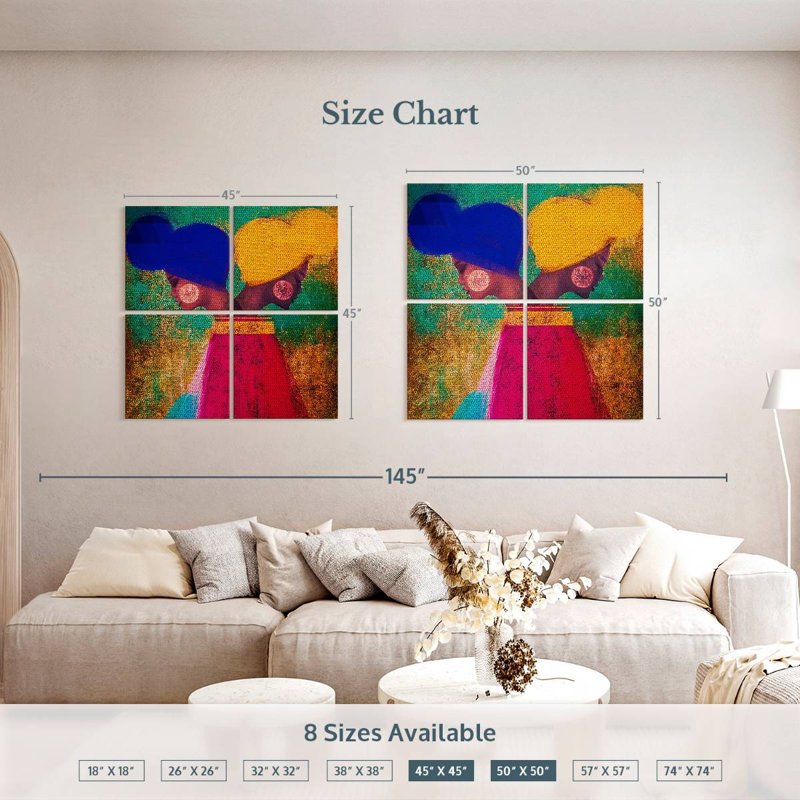 Easy Ease, 45" H x 45" W